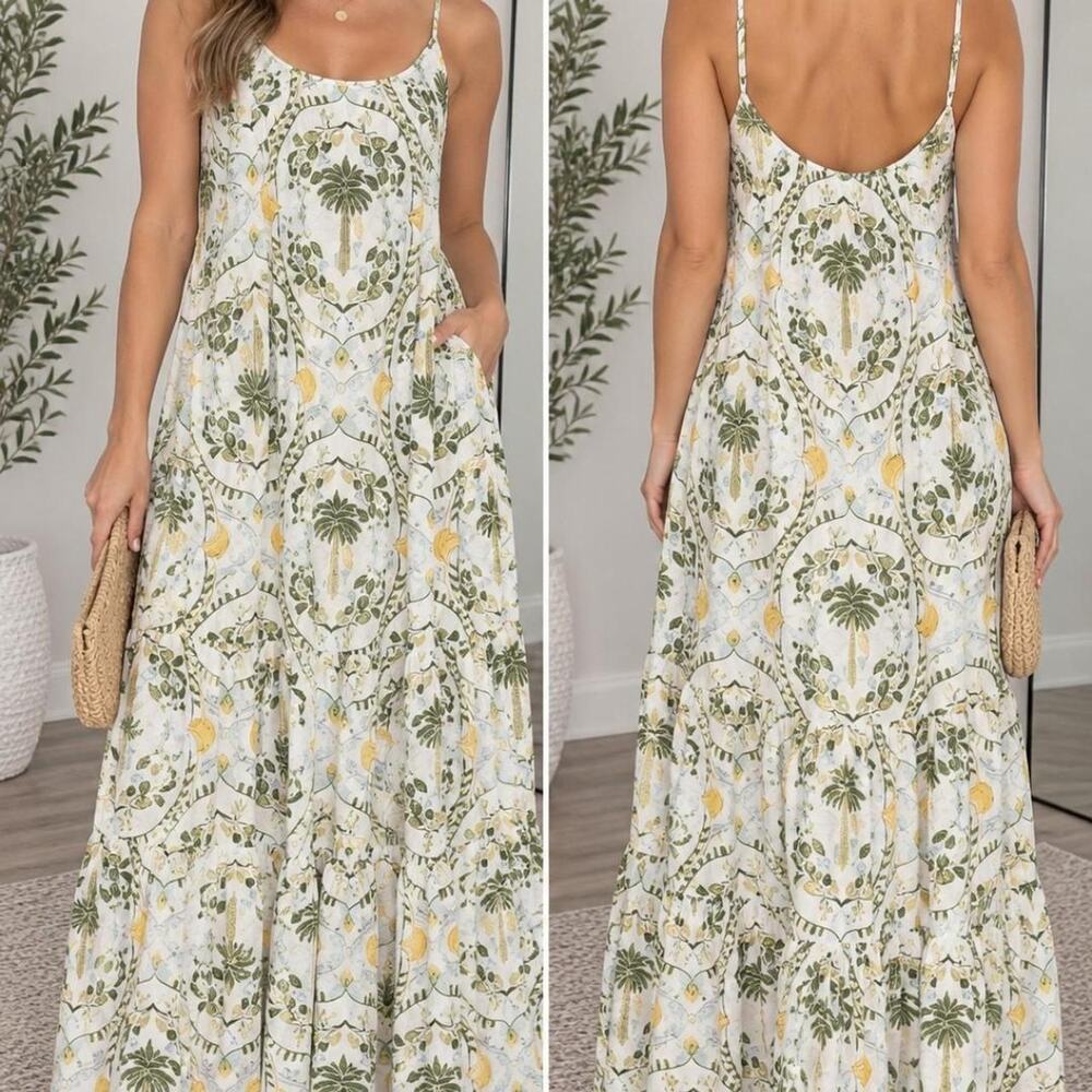 Calypso st barth white maxi dress